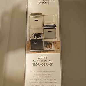 6 cube storage rack